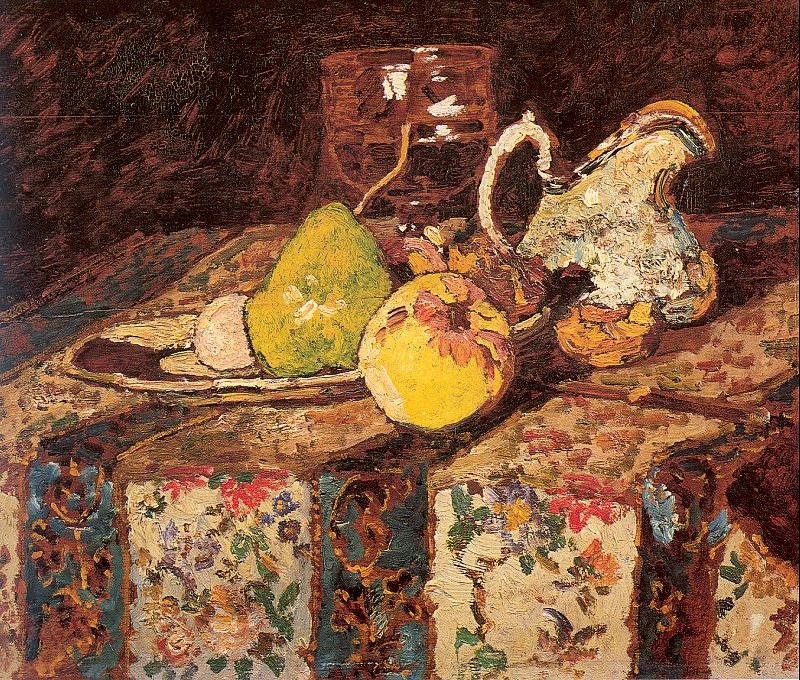 Monticelli, Adolphe-Joseph Still Life with White Pitcher Spain oil painting art